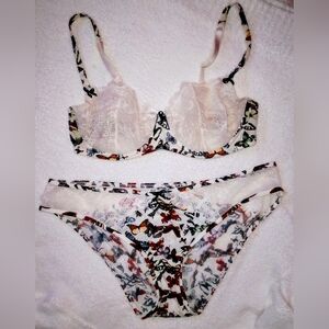 Victoria's Secret Adore Me Butterfly Balconette Bra & Cheeky Panty Set